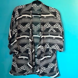 Women’s patterned kimono cardigan cover